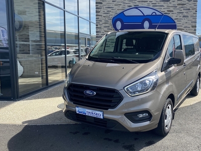 FORD TRANSIT CUSTOM FG 320 L2H1 2.0 ECOBLUE 130 CABINE APPROFONDIE TREND BUSINESS 7CV