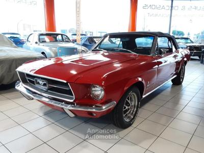 Ford Mustang CABRIOLET 289 ci V8 RED 67 INT NOIR