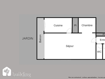 Vente appartement 1 pièce 35 m²