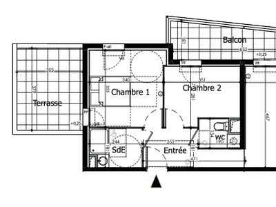 Vente appartement 3 pièces 54.33 m²