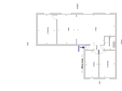 Vente appartement 3 pièces 60 m²