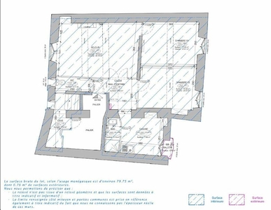 Vente appartement 3 pièces 81 m²