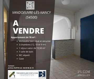Vente appartement 5 pièces 78 m²
