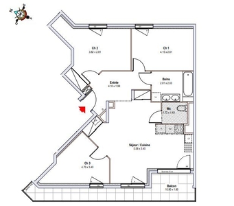 Annemasse - Appartements 4 pièces de 79.46 m²