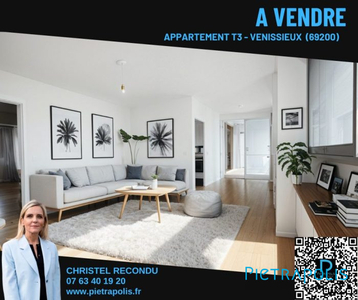 APPARTEMENT T3 AVEC TERRASSE ET GARAGE - 69200 VENISSIEUX