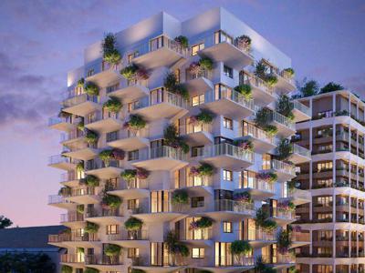75013, Bibliothèque F. Mitterrand, appart T4 + balcone d'un immeuble inspiré de la nature