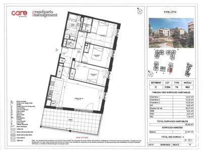 Appartement 4 pièces de 83 m² à Saint-Cyr-l'École (78210)