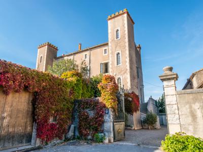 Château du 12ème siècle dans un état exceptionnel situé dans un village viticole du sud de la France.