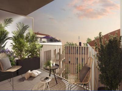 Superbe duplex neuf, style loft à Lyon Vaise, T5, terrasse et balcon et parking privé.