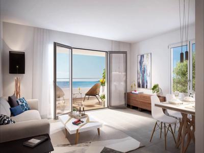 Villeneuve Loubet Plage - Appartement neuf de type 3 pièces avec balcon, piscine et terrasse, plage
