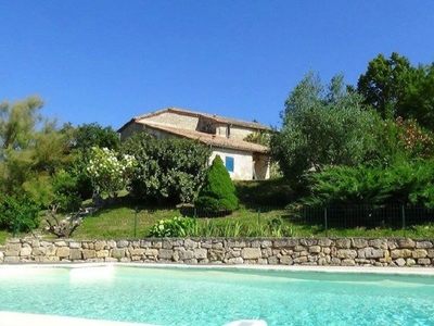 Lot et Garonne - Gîte en pierre climatisé 8 personnes - Piscine creusée, vue panoramique