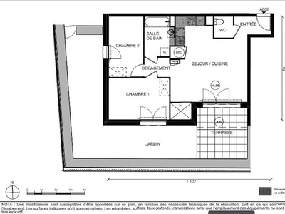 Vente appartement 3 pièces 61 m²