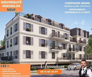 Appartement 3 pièces de 62 m² à Compiègne (60200)