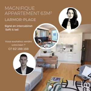 Appartement 3 pièces de 65 m² à Larmor-Plage (56260)