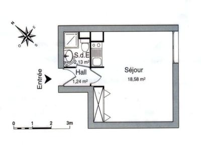 Appartement 1 pièce de 28 m² à Nancy (54000)