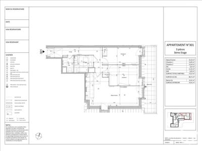 Appartement 3 pièces de 74 m² à La Garenne-Colombes (92250)
