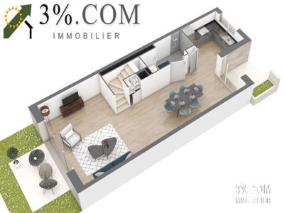 Vente duplex 4 pièces 90 m²