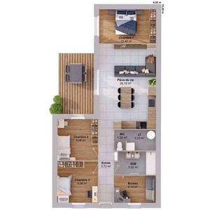 Vente maison 6 pièces 76 m² Médréac (35360)