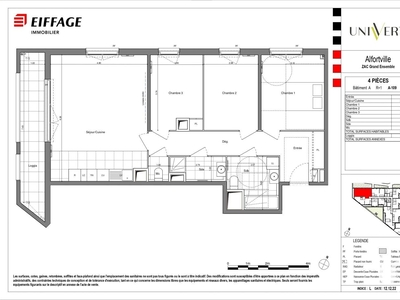 Appartement 4 pièces de 83 m² à Alfortville (94140)