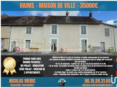 Maison 9 pièces de 202 m² à Haims (86310)
