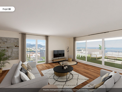 Appartement avec grande terrasse et vue mer