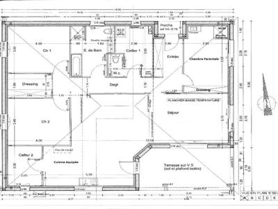 Maison neuve plein pied 145 m², garage 54 m², terrain 1 HA