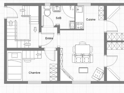 Appartement 4 pièces 55 m²