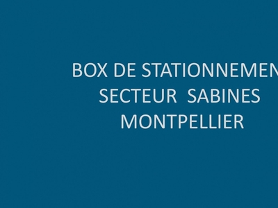 Parking/garage/box de 19 m² à Montpellier (34070)