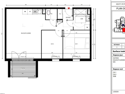 Location appartement 3 pièces 61 m²
