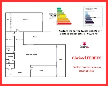 Vente appartement 2 pièces 64.27 m²