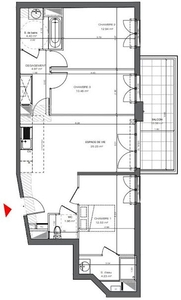 Vente appartement 4 pièces 77 m²