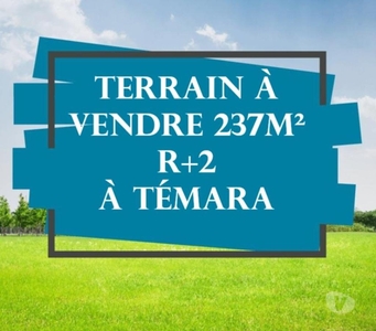 TERRAIN A VENDRE. 237m² R+2 TEMARA