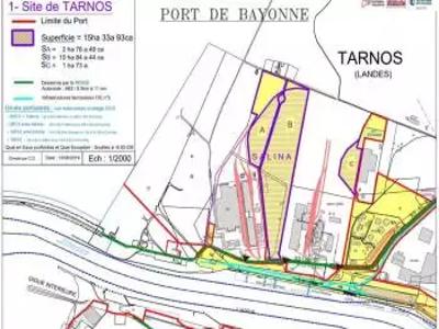 Location de terrain de 170000 m² à Tarnos - 40220