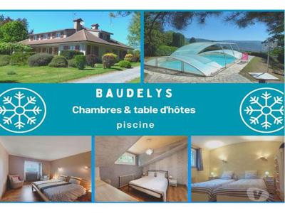 Chambres & table d'hôtes avec piscine, SO France.