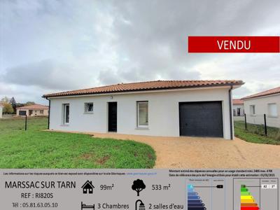 Vente maison 4 pièces 99 m² Marssac-sur-Tarn (81150)