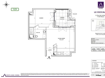 Location appartement 2 pièces 46 m²