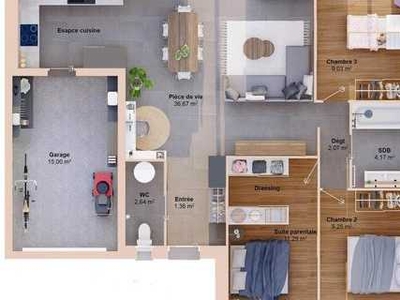 Maison 5 pièces 76 m²