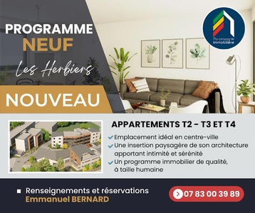 Vente appartement 2 pièces 40.98 m²