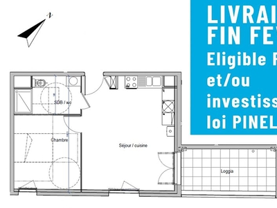 Vente appartement 2 pièces 52 m²