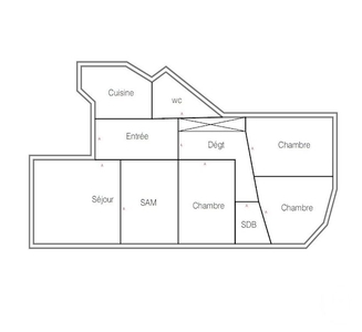Vente appartement 6 pièces 124.05 m²
