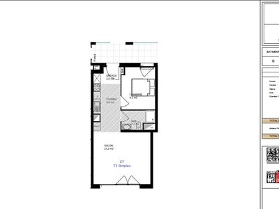 location Appartement T2 DE 43.1m² À CERGY