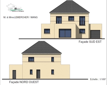 Maison à Saint-Symphorien , 337200€ , 140 m² , 9 pièces - Programme immobilier neuf - MAISONS HEXAGONE PONT AUDEMER - 161