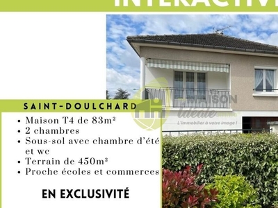 Vente maison 4 pièces 83 m² Saint-Doulchard (18230)