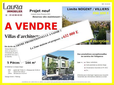 Vente villa 5 pièces 144.2 m²