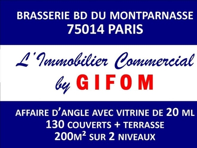 GIFOM - Fonds brasserie d'angle Bd du Montparnasse 75014 PARIS