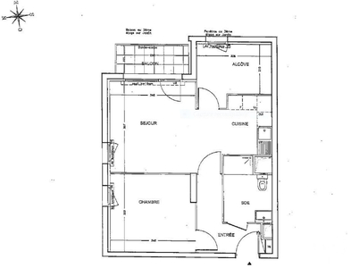 Appartement 2 pièces de 51 m² à Évry (91000)