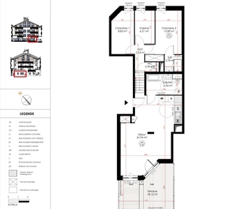 Appartement 3 pièces de 75 m² à Huez (38750)