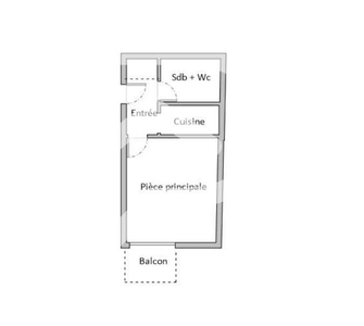 Vente appartement 1 pièce 23.9 m²