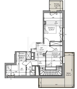 Vente appartement 4 pièces 86 m²