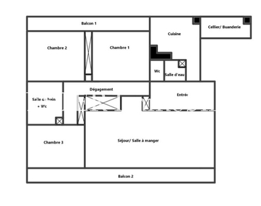 Vente appartement 5 pièces 112 m²